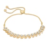 Thumbnail Image 1 of Previously Owned - 1/2 CT. T.W. Diamond "S" Bar Bolo Bracelet in 10K Gold - 9.5"