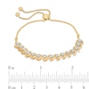 Thumbnail Image 2 of Previously Owned - 1/2 CT. T.W. Diamond "S" Bar Bolo Bracelet in 10K Gold - 9.5"