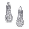 Thumbnail Image 1 of Previously Owned - 1/4 CT. T.W. Composite Diamond Vintage-Style Drop Earrings in Sterling Silver