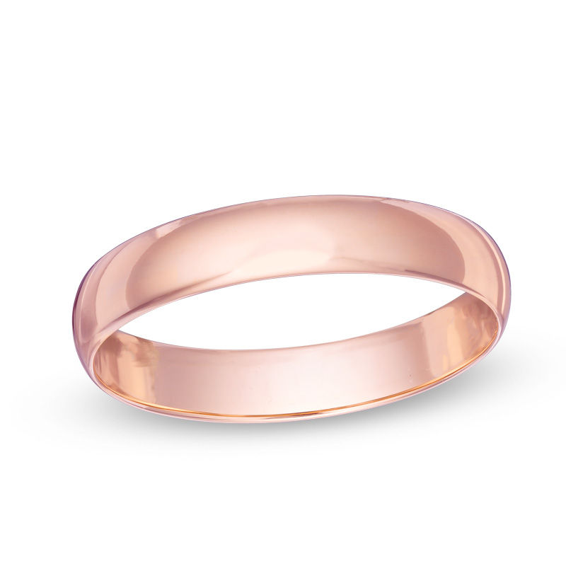 Main Image 1 of Previously Owned - 4.0mm Wedding Band in 10K Rose Gold