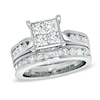 Thumbnail Image 1 of Previously Owned - 2 CT. T.W. Princess-Cut Quad Diamond Bridal Set in 14K White Gold