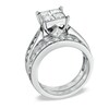 Thumbnail Image 2 of Previously Owned - 2 CT. T.W. Princess-Cut Quad Diamond Bridal Set in 14K White Gold