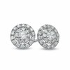 Thumbnail Image 1 of Previously Owned - 1/2 CT. T.W. Diamond Double Frame Stud Earrings in 10K White Gold