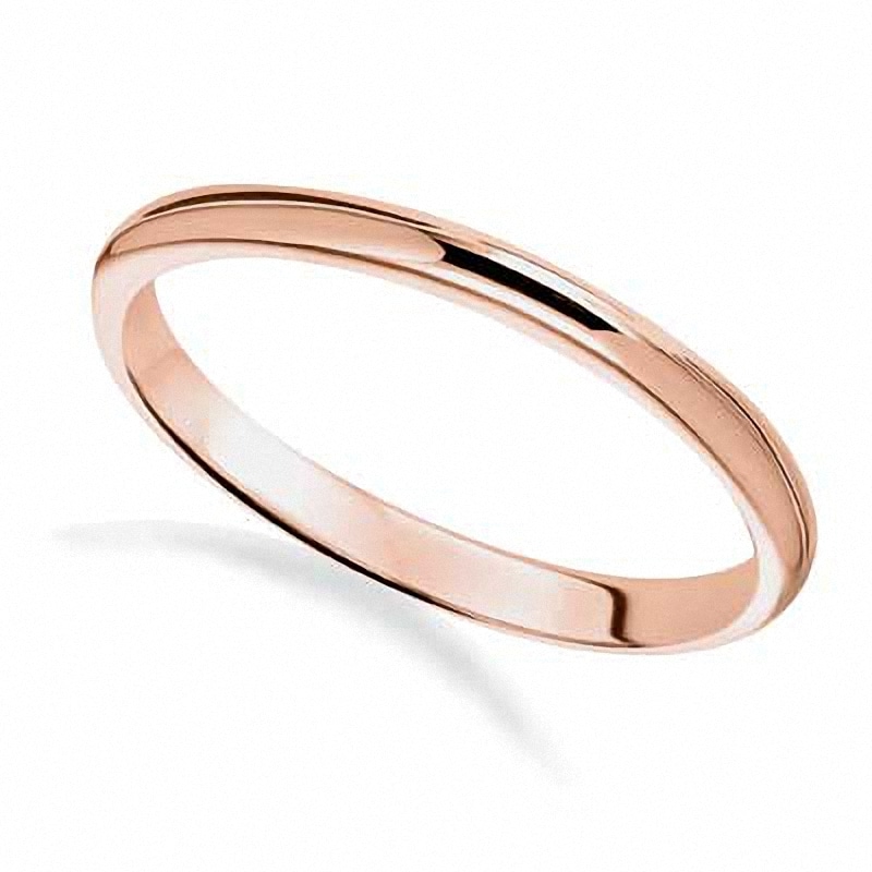 Main Image 1 of Previously Owned - 2.0mm Wedding Band in 14K Rose Gold