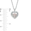 Thumbnail Image 1 of Previously Owned - 1/6 CT. T.W. Diamond Heart Pendant in 10K Two-Tone Gold
