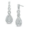 Thumbnail Image 1 of Previously Owned - 1/2 CT. T.W. Diamond Cascading Teardrop Earrings in 10K White Gold
