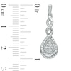 Thumbnail Image 2 of Previously Owned - 1/2 CT. T.W. Diamond Cascading Teardrop Earrings in 10K White Gold