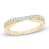Thumbnail Image 1 of Previously Owned - 1/5 CT. T.W. Diamond Twist Contour Wedding Band in 14K Gold
