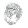 Thumbnail Image 2 of Previously Owned - 2 CT. T.W. Baguette and Round Diamond Knot Ring in 10K White Gold
