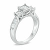 Thumbnail Image 1 of Previously Owned - 1 CT. T.W. Princess-Cut Diamond Past Present Future® Engagement Ring in 10K White Gold