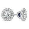 Thumbnail Image 0 of Previously Owned - Vera Wang Love Collection 1/2 CT. T.W. Diamond Frame Stud Earrings in 14K White Gold