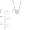 Thumbnail Image 2 of Previously Owned - 1/6 CT. Diamond Solitaire Pendant in 10K White Gold