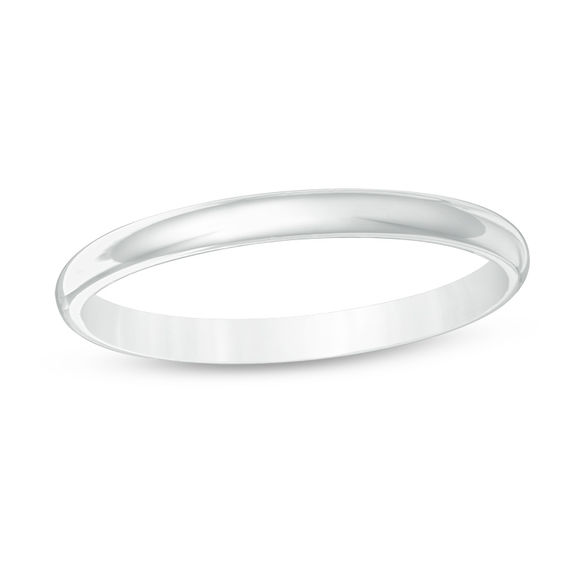 Previously Owned - 2.0mm Comfort Fit Wedding Band in 14K White Gold