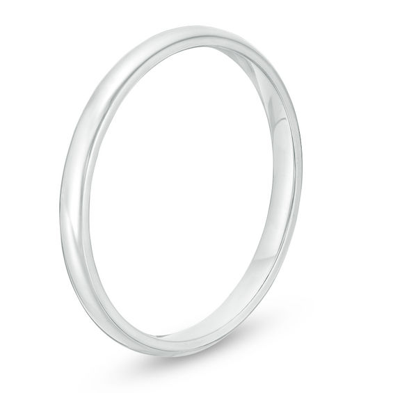 Previously Owned - 2.0mm Comfort Fit Wedding Band in 14K White Gold