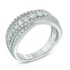 Thumbnail Image 2 of Previously Owned - 1/2 CT. T.W. Diamond Layered Anniversary Band in 10K White Gold