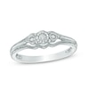 Thumbnail Image 1 of Previously Owned - Cherished Promise™ 1/20 CT. T.W. Diamond Three Stone Promise Ring in Sterling Silver