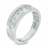 Thumbnail Image 2 of Previously Owned - 3/4 CT. T.W. Diamond Seven Stone Step Edge Anniversary Band in 10K White Gold