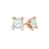 Thumbnail Image 1 of Previously Owned - 3/8 CT. T.W. Diamond Solitaire Heart-Shaped Prongs Stud Earrings in 14K Rose Gold
