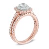Thumbnail Image 2 of Previously Owned - 1 CT. T.W. Diamond Double Frame Bridal Set in 14K Rose Gold