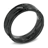 Thumbnail Image 2 of Previously Owned - 8.0mm Comfort-Fit Barber Pole Wedding Band in Black Tungsten