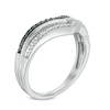 Thumbnail Image 2 of Previously Owned - 1/6 CT. T.W. Enhanced Black and White Diamond Chevron Necklace, Ring and Earring Set