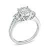 Thumbnail Image 2 of Previously Owned - 1 CT. T.W. Diamond Collar Engagement Ring in 14K White Gold