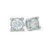 Thumbnail Image 1 of Previously Owned - 1/10 CT. T.W. Diamond Solitaire Stud Earrings in Sterling Silver