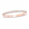 Thumbnail Image 1 of Previously Owned - 1/6 CT. T.W. Diamond Wedding Band in 14K Rose Gold