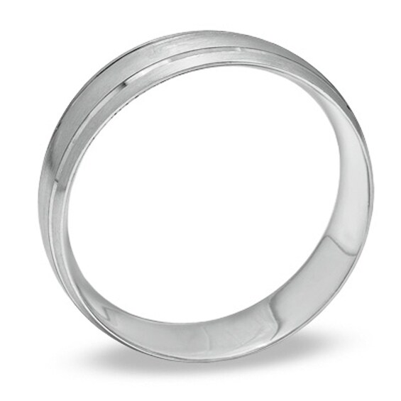 Previously Owned - 6.0mm Comfort Fit Wedding Band in 10K White Gold