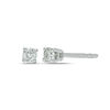 Thumbnail Image 1 of Previously Owned - 1/10 CT. T.W. Diamond Solitaire Stud Earrings in 14K White Gold