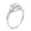Thumbnail Image 2 of Previously Owned - 1/2 CT. T.W. Composite Diamond Square Frame Collared Ring in 10K White Gold