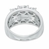Thumbnail Image 2 of Previously Owned - 2 CT. T.W. Diamond Past Present Future® Channel Triple Row Ring in 14K White Gold