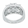 Thumbnail Image 3 of Previously Owned - 2 CT. T.W. Diamond Past Present Future® Channel Triple Row Ring in 14K White Gold