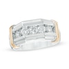 Thumbnail Image 1 of Previously Owned - 1 CT. T.W. Diamond Five Stone Comfort Fit Anniversary Band in 10K Two-Tone Gold