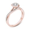 Thumbnail Image 2 of Previously Owned - 1/2 CT. T.W. Diamond Bypass Engagement Ring in 14K Rose Gold