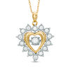 Thumbnail Image 0 of Previously Owned - 1/2 CT. T.W. Diamond Frame Heart Pendant in 10K Gold