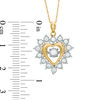 Thumbnail Image 2 of Previously Owned - 1/2 CT. T.W. Diamond Frame Heart Pendant in 10K Gold