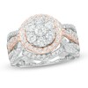 Thumbnail Image 1 of Previously Owned - 1-1/2 CT. T.W. Composite Diamond Frame Engagement Ring in 14K Two-Tone Gold