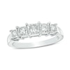 Thumbnail Image 1 of Previously Owned - 1/4 CT. T.W. Princess-Cut Diamond Five Stone Anniversary Band in 10K White Gold