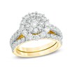 Thumbnail Image 3 of Previously Owned - 1-3/4 CT. T.W. Composite Diamond Frame Bridal Set in 10K White Gold
