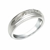 Thumbnail Image 2 of Previously Owned - 1/10 CT. T.W.  Diamond Three Stone Wedding Band in 10K White Gold