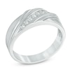 Thumbnail Image 2 of Previously Owned - 1/4 CT. T.W. Diamond Seven Stone Slant Anniversary Band in 10K White Gold