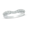 Thumbnail Image 1 of Previously Owned - 3/8 CT. T.W. Diamond Double Row Twist Contour Anniversary Band in 14K White Gold