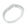 Thumbnail Image 2 of Previously Owned - 3/8 CT. T.W. Diamond Double Row Twist Contour Anniversary Band in 14K White Gold