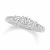 Thumbnail Image 1 of Previously Owned - 1/2 CT. T.W. Diamond Past Present Future® Engagement Ring in 14K White Gold
