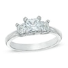 Thumbnail Image 1 of Previously Owned - 1 CT. T.W. Princess-Cut Diamond Three Stone Ring in 14K White Gold (I/I2)