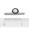 Thumbnail Image 3 of Previously Owned - Men's Round Mother-of-Pearl and Onyx Cuff Links with Shirt Studs Set in Sterling Silver