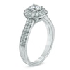 Thumbnail Image 2 of Previously Owned - 3/4 CT. T.W. Diamond Double Frame Engagement Ring in 14K White Gold