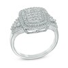 Thumbnail Image 2 of Previously Owned - 1/2 CT. T.W. Diamond Cluster Double Frame Ring in 10K White Gold