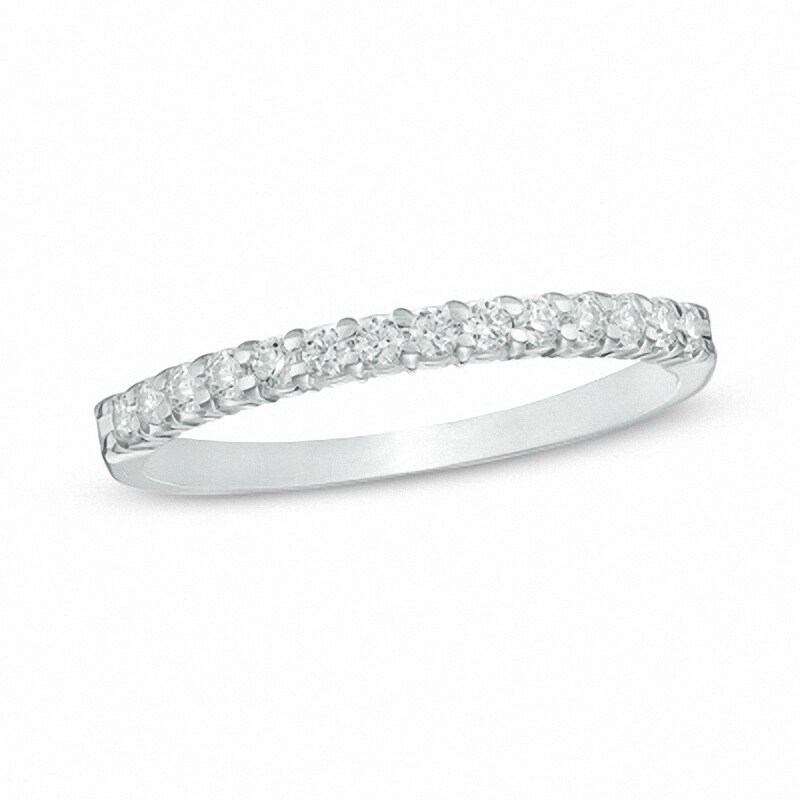 Main Image 1 of Previously Owned - 1/4 CT. T.W. Diamond Anniversary Band in 18K White Gold (E/I1)